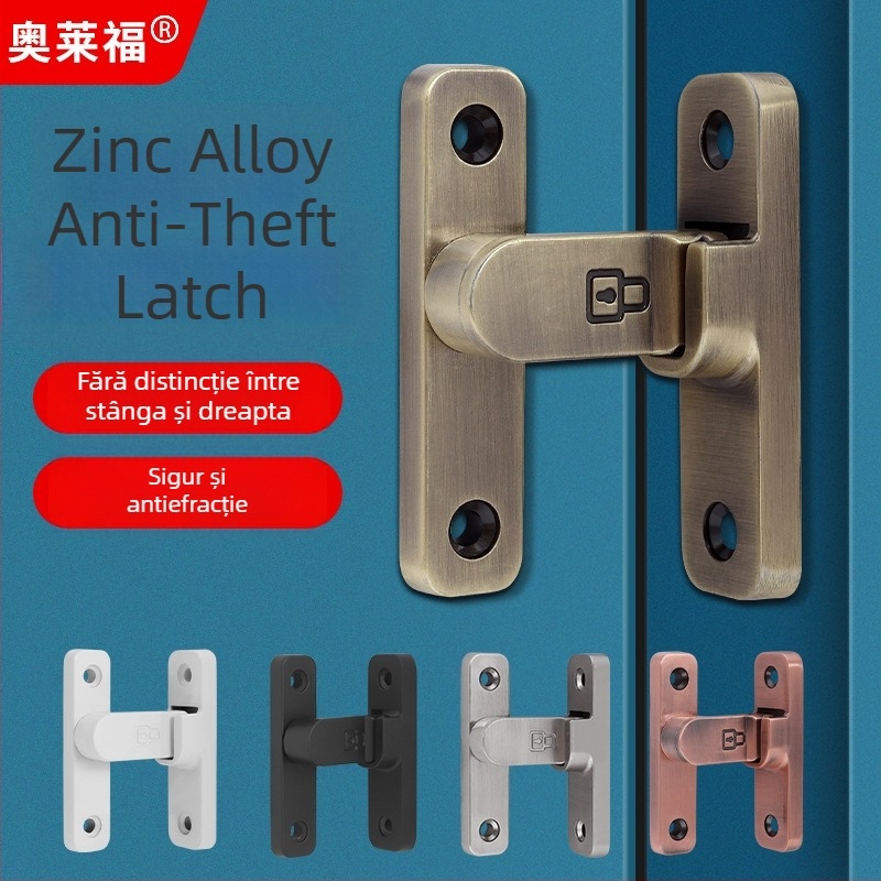 Zăvor de ușă din oțel inoxidabil la 90° – Tip A, finisaj periat, model 90 Degree Door Buckle, Orford