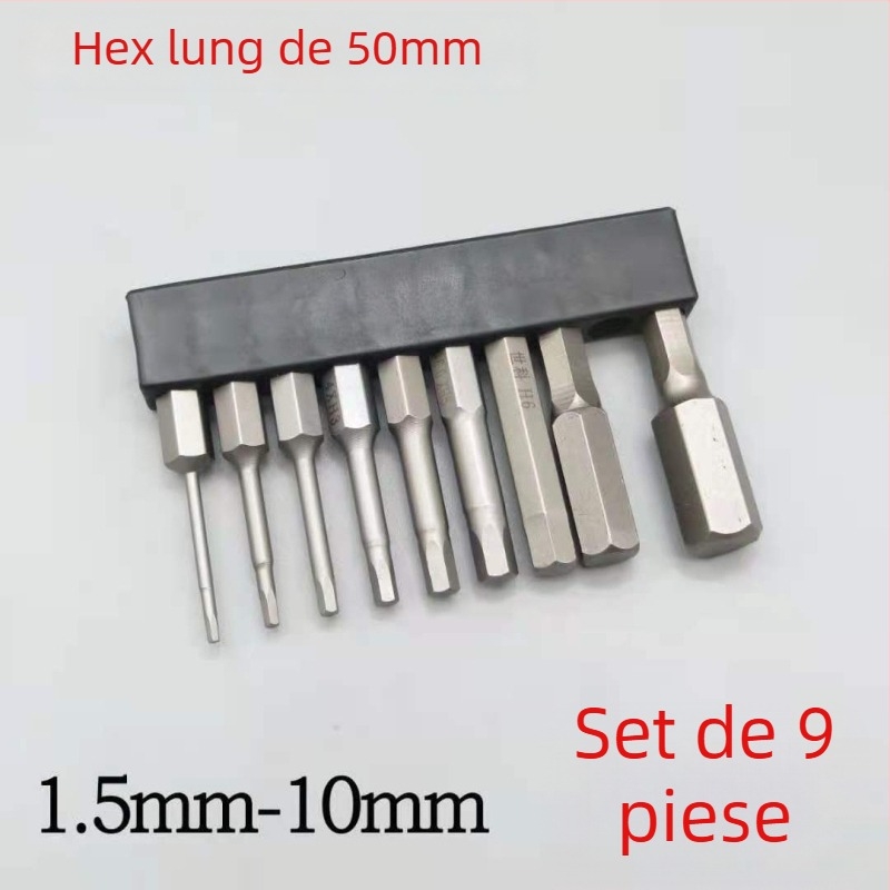 Set de biti magnetici, duri pentru șurubelnițe electrice: Philips, plat, Torx și HEX, pentru bormașini fără fir și șurubelnițe manuale