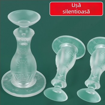 Stoper de ușă din silicon — montaj fără găuri, anti-coliziune, pentru ușile de intrare și cele din spate