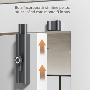 CX-11 Încuietoare O-Latch pentru ușă, montaj adeziv interior, aliaj de aluminiu, placare electrolitică, Tianlin, stil modern minimalist