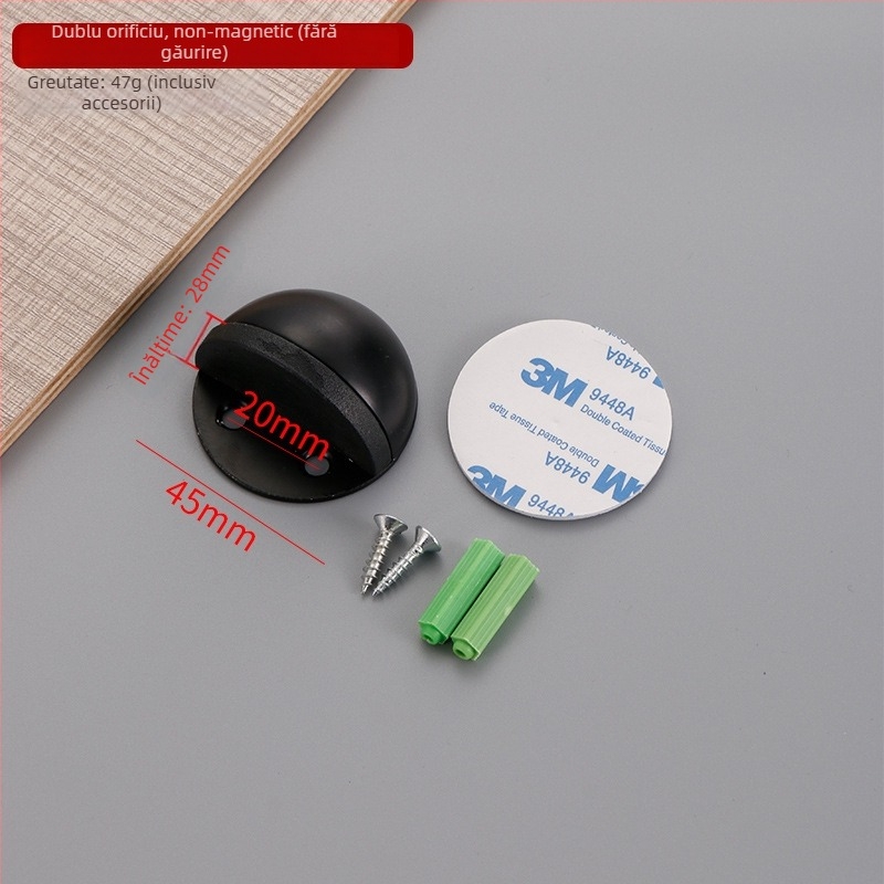 Stoper anti-coliziune pentru uși Turtle Top/Door Stop – oțel inoxidabil 304, montaj pe podea, control manual