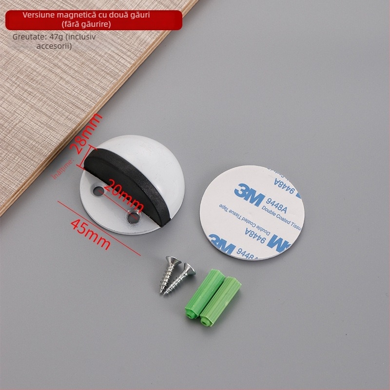 Stoper anti-coliziune pentru uși Turtle Top/Door Stop – oțel inoxidabil 304, montaj pe podea, control manual