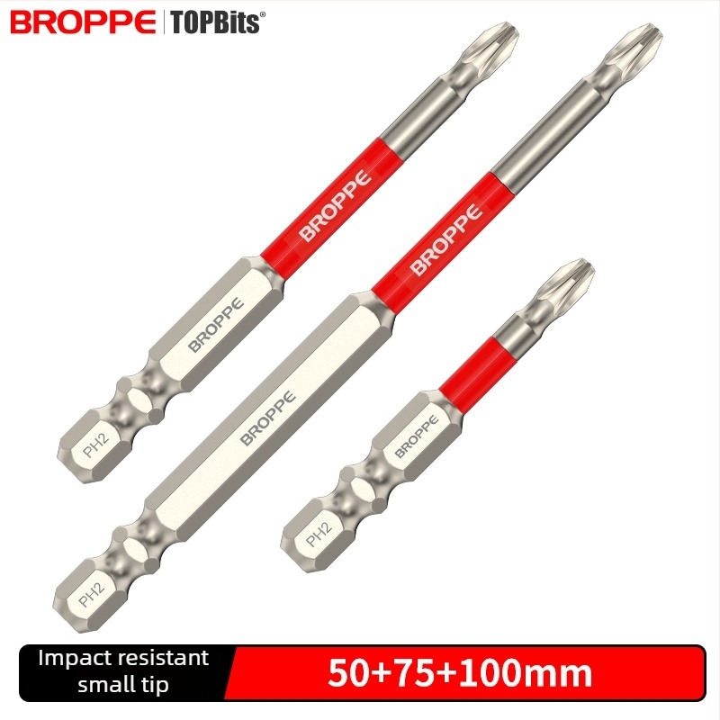Set cu bormașină electrică și șurubelniță cu bit în cruce, cuplu înalt, magnet puternic, rezistență la impact, material HSS