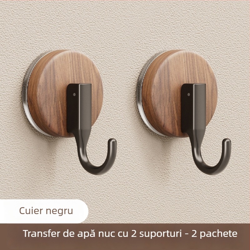 Cârlig de aspirare cu stil antic, material ABS, montaj fără găuri, potrivit pentru baie și bucătărie