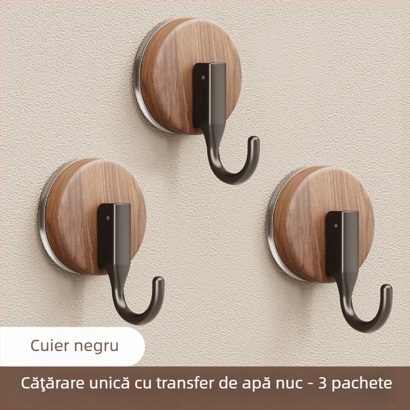 Cârlig de aspirare cu stil antic, material ABS, montaj fără găuri, potrivit pentru baie și bucătărie