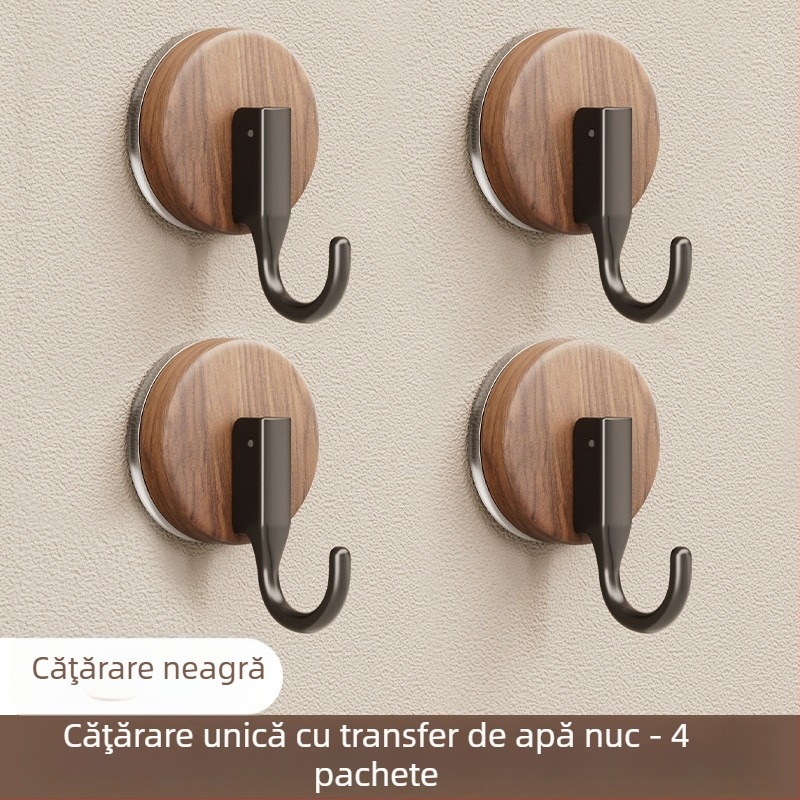 Cârlig de aspirare cu stil antic, material ABS, montaj fără găuri, potrivit pentru baie și bucătărie