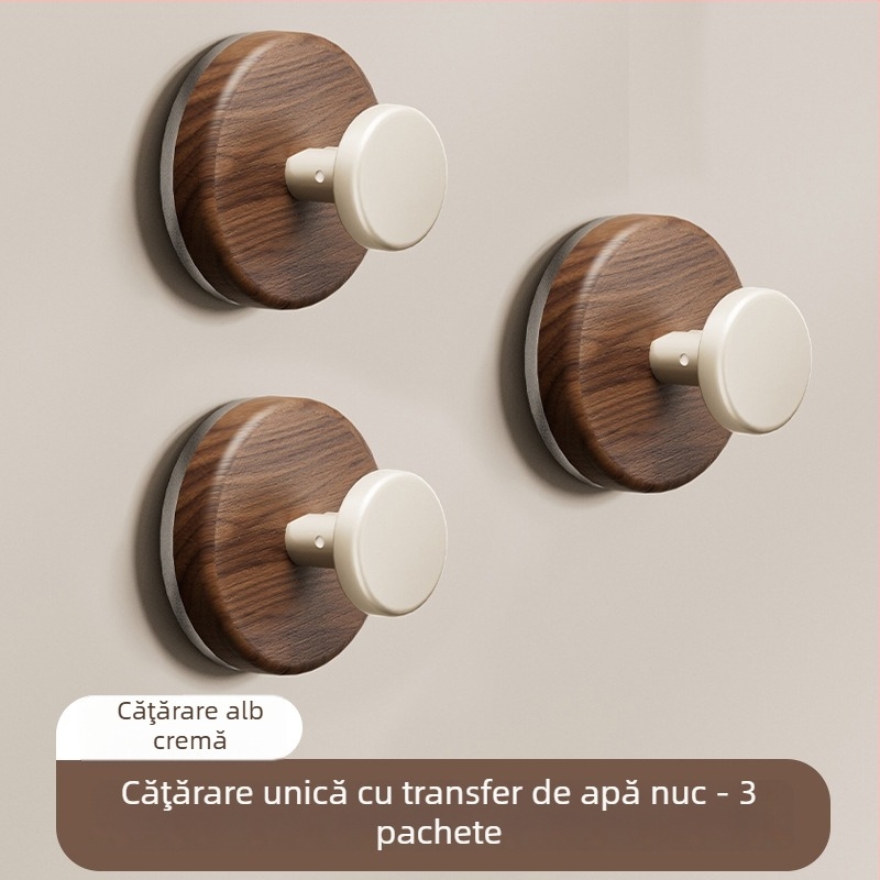 Cârlig de aspirare cu stil antic, material ABS, montaj fără găuri, potrivit pentru baie și bucătărie