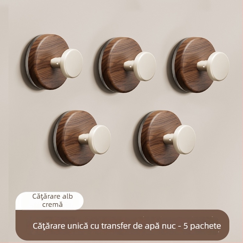 Cârlig de aspirare cu stil antic, material ABS, montaj fără găuri, potrivit pentru baie și bucătărie