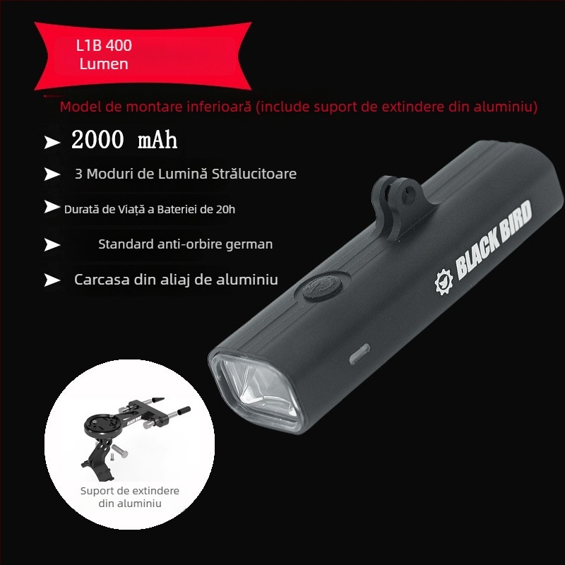 Sheng bangrong far frontal pentru bicicletă, pentru plimbări nocturne, montaj cu eliberare rapidă, impermeabil, luminozitate înaltă, potrivit pentru biciclete montane și de șosea