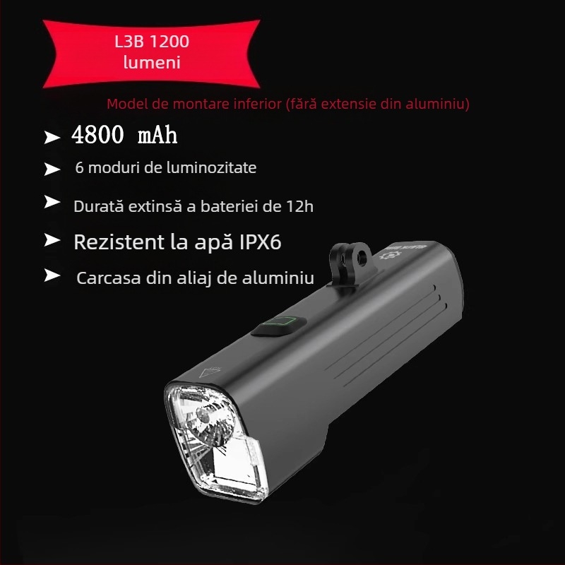 Sheng bangrong far frontal pentru bicicletă, pentru plimbări nocturne, montaj cu eliberare rapidă, impermeabil, luminozitate înaltă, potrivit pentru biciclete montane și de șosea