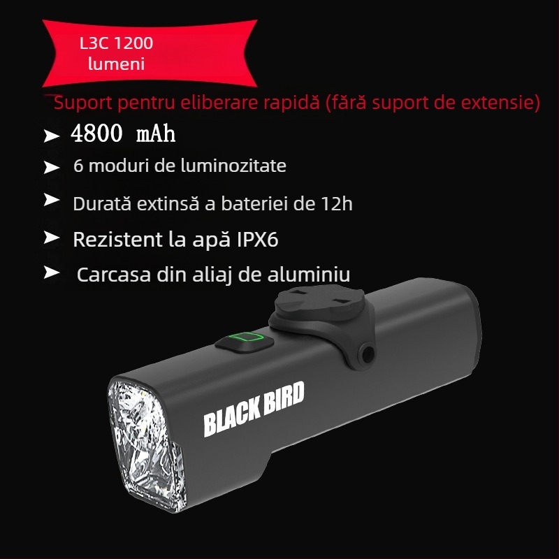 Sheng bangrong far frontal pentru bicicletă, pentru plimbări nocturne, montaj cu eliberare rapidă, impermeabil, luminozitate înaltă, potrivit pentru biciclete montane și de șosea