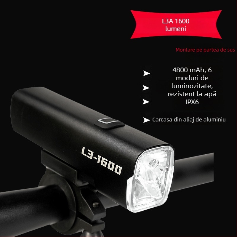 Sheng bangrong far frontal pentru bicicletă, pentru plimbări nocturne, montaj cu eliberare rapidă, impermeabil, luminozitate înaltă, potrivit pentru biciclete montane și de șosea
