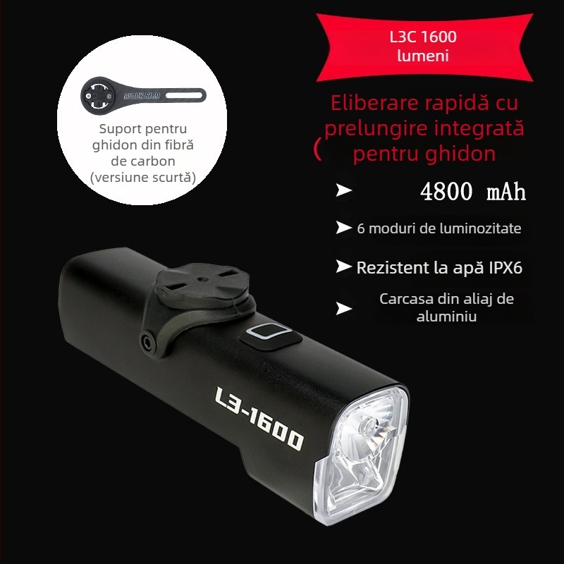 Sheng bangrong far frontal pentru bicicletă, pentru plimbări nocturne, montaj cu eliberare rapidă, impermeabil, luminozitate înaltă, potrivit pentru biciclete montane și de șosea