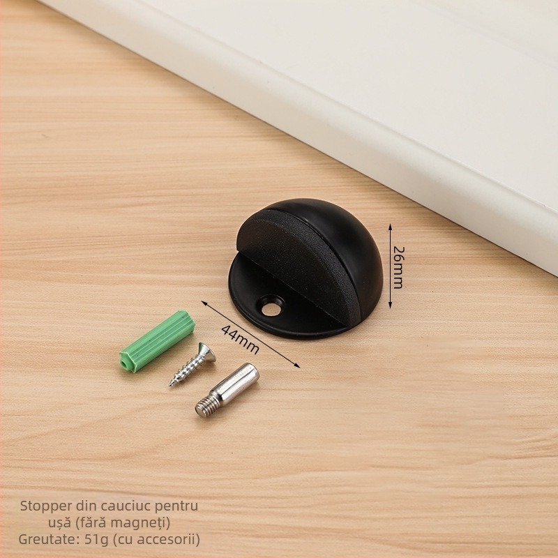 Stop de ușă magnetic anti-coliziune - din oțel inoxidabil 201/304, montaj pe podea, operare manuală, stil modern simplu, brand Wanjin Hui