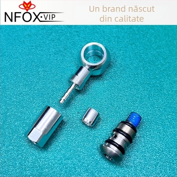 nfox N016 Șurub de aerisire pentru frâne hidraulice cu disc pentru bicicletă, filetare M8/M5