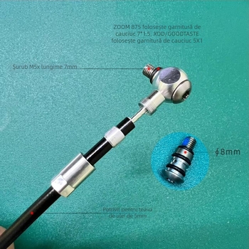 nfox N016 Șurub de aerisire pentru frâne hidraulice cu disc pentru bicicletă, filetare M8/M5