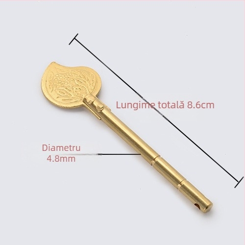 Bolț pentru ușă din alamă, stil Nou Chinezesc, finisare mecanică, marcă Mu Gu