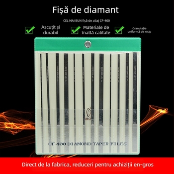 BEST Fişier diamant CF-400 set cu CF-402, granulație 150
