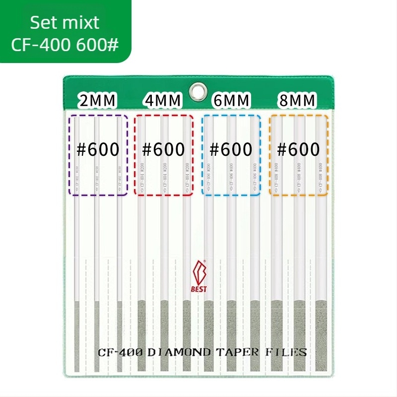 BEST Fişier diamant CF-400 set cu CF-402, granulație 150