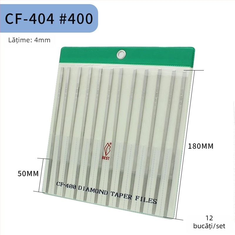 BEST Fişier diamant CF-400 set cu CF-402, granulație 150