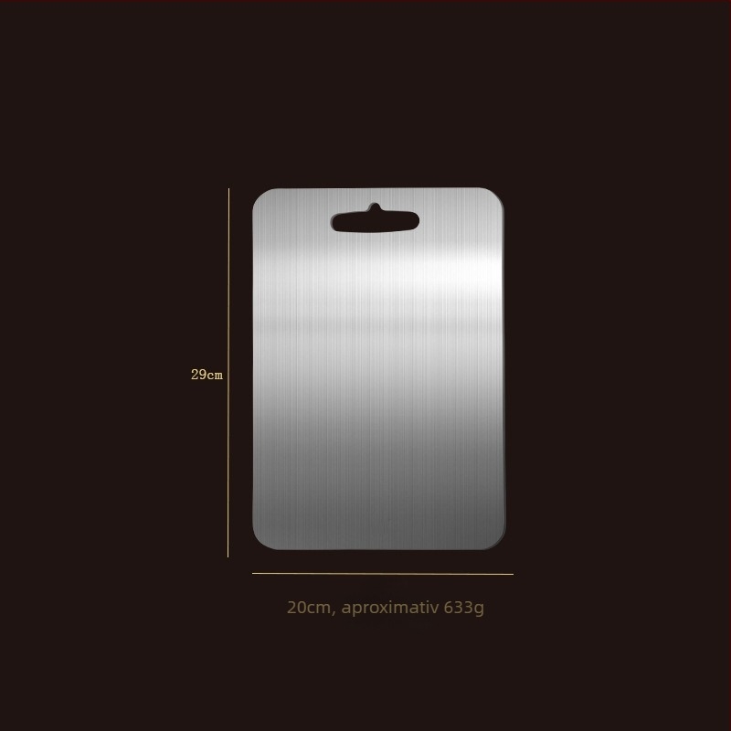 tocător din oțel inoxidabil, cu două fețe, de calitate alimentară, antibacterian, anti-alunecare