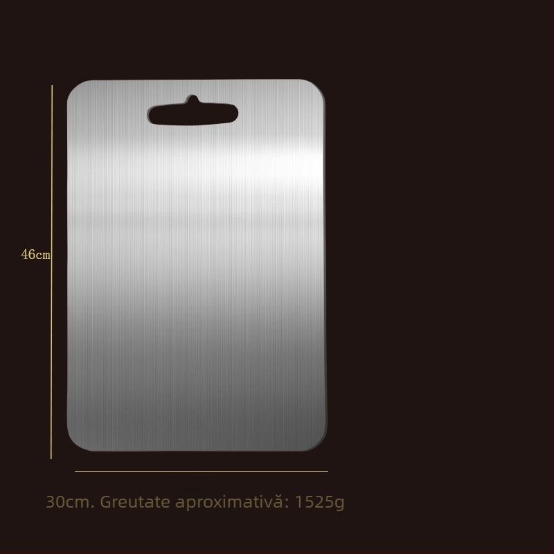 tocător din oțel inoxidabil, cu două fețe, de calitate alimentară, antibacterian, anti-alunecare