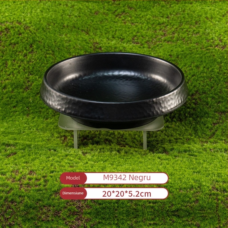 Vas dreptunghiular din melamină pentru hot pot și grătar — suprafață lustruită, personalizabil