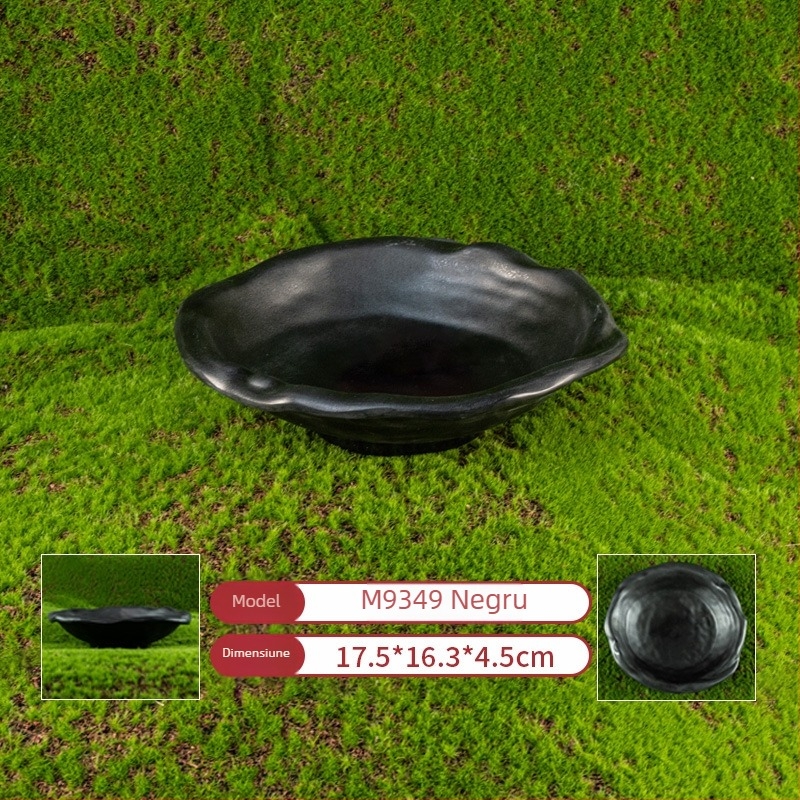 Vas dreptunghiular din melamină pentru hot pot și grătar — suprafață lustruită, personalizabil