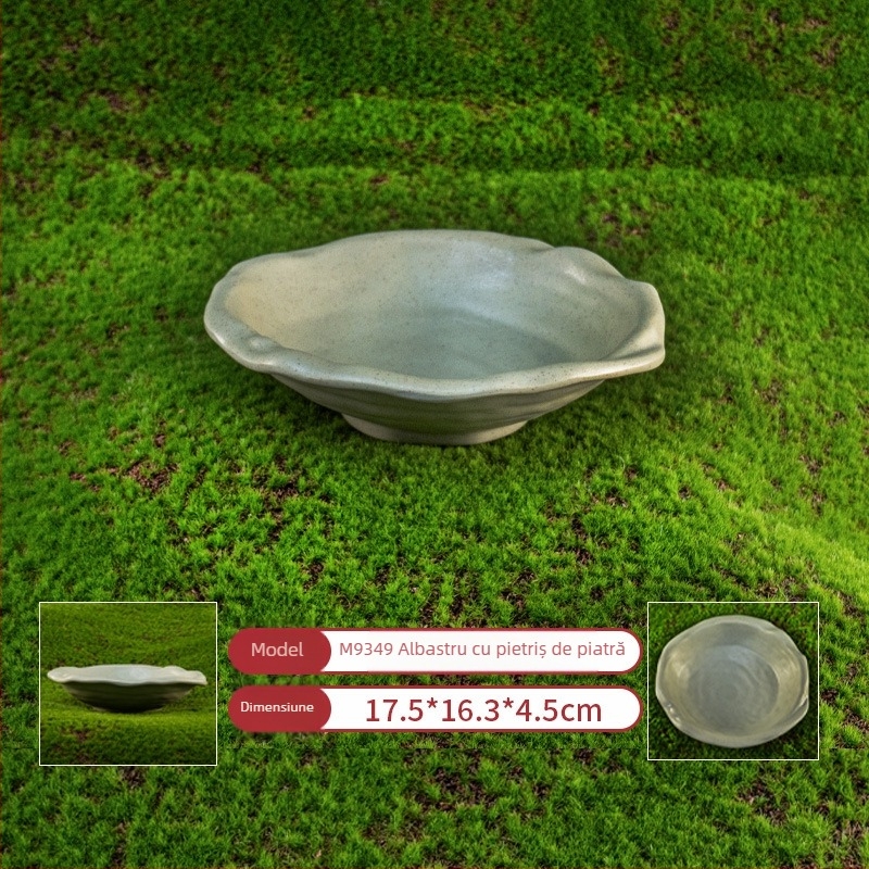 Vas dreptunghiular din melamină pentru hot pot și grătar — suprafață lustruită, personalizabil