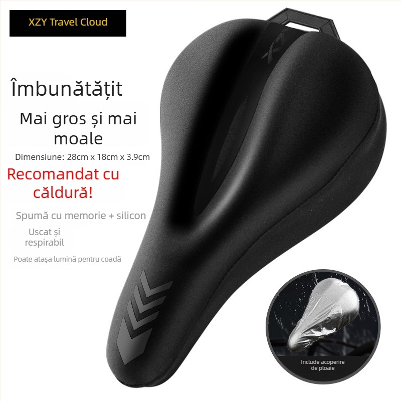 Acoperire șa bicicletă TN-344 – Walker Cloud, silicon + spumă cu memorie, compatibil MTB
