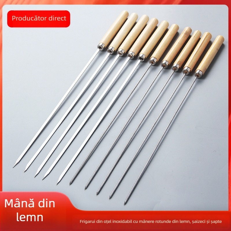 Dongsheng bețe pentru grătar din oțel inoxidabil 304, știfturi plate cu design îngroșat