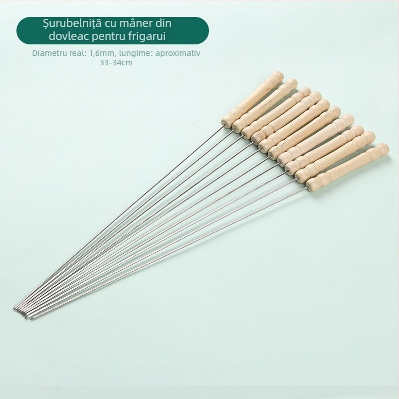 Dongsheng bețe pentru grătar din oțel inoxidabil 304, știfturi plate cu design îngroșat