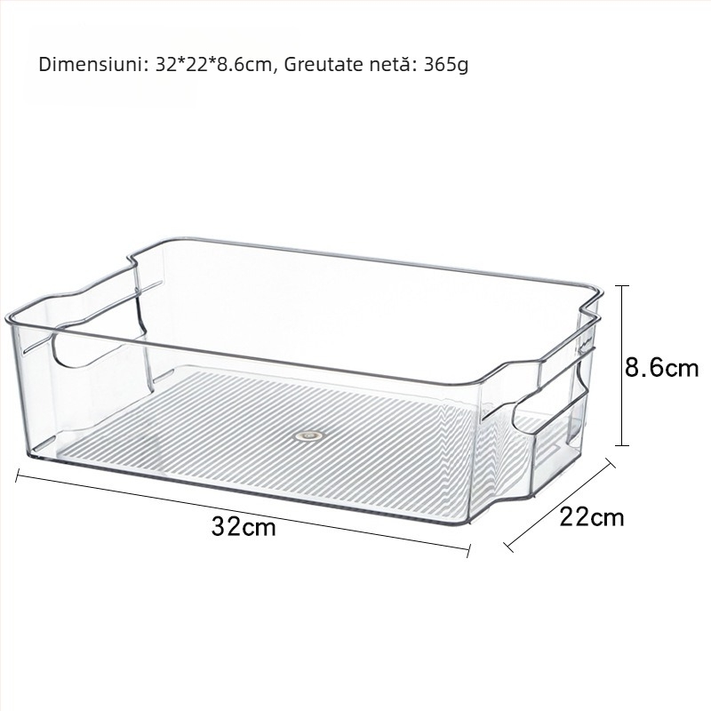 Cutie de depozitare în frigider cu sertar — King Taku cutie din plastic pentru depozitarea alimentelor, design modern și simplu