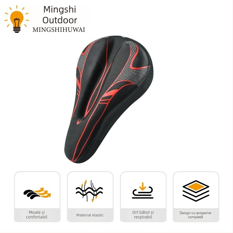 Husă pentru șa de bicicletă cu silicon, model QX155, potrivire universală