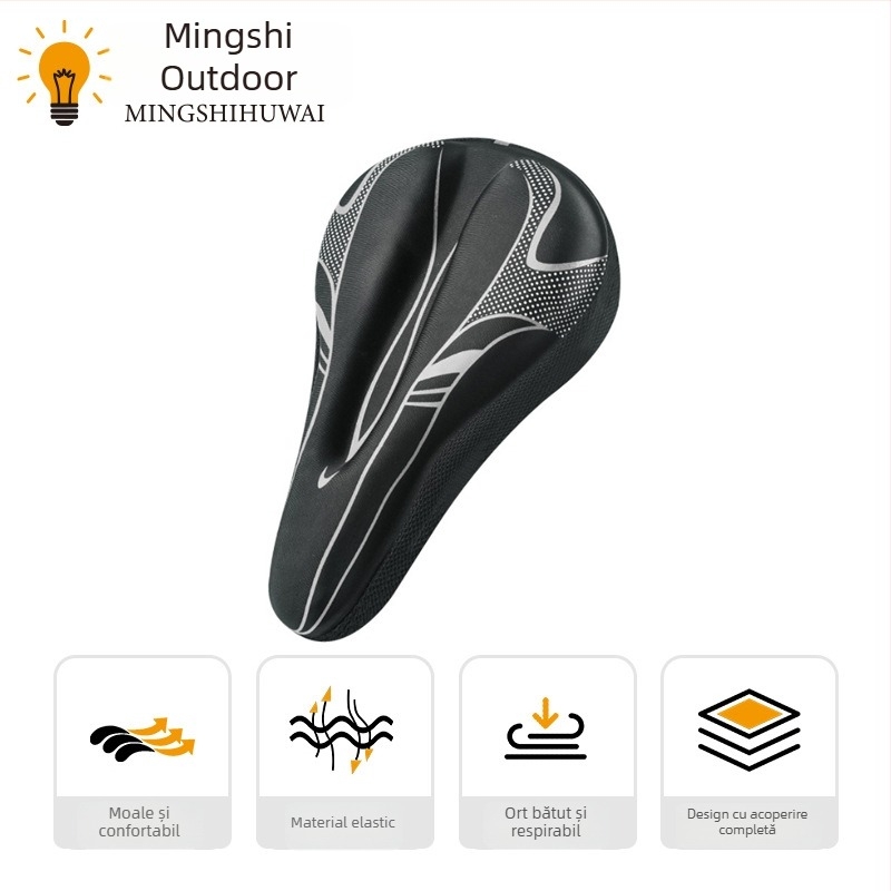 Husă pentru șa de bicicletă cu silicon, model QX155, potrivire universală