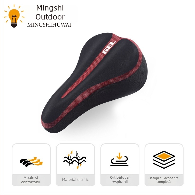 Husă pentru șa de bicicletă cu silicon, model QX155, potrivire universală