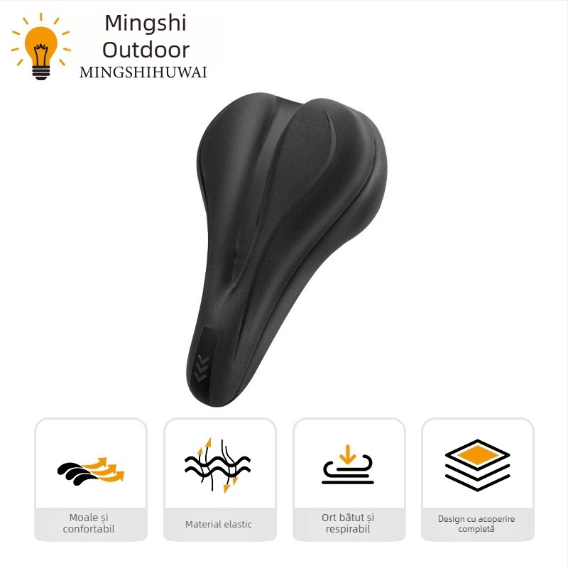 Husă pentru șa de bicicletă cu silicon, model QX155, potrivire universală