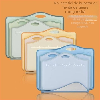 Set de plăci de tăiere pentru bebeluși din PP - plăci din plastic, multifuncționale pentru fructe și hrana bebelușului, anti-alunecare, portabile, pentru uz casnic, stil modern minimalist (vara 2021)