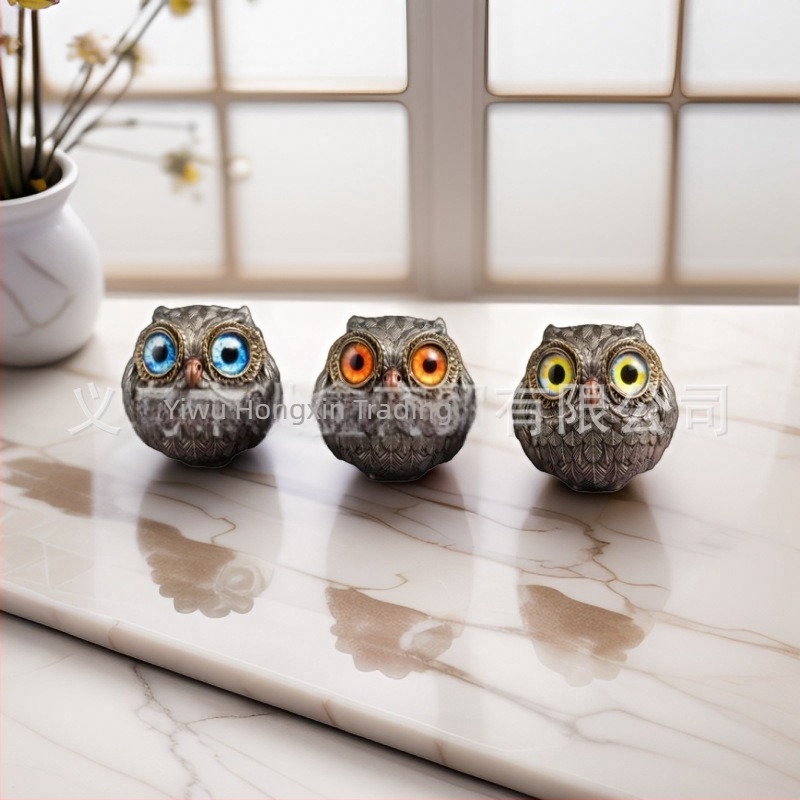 Bufniță din rășină – decor modern minimalist pentru casă și grădină