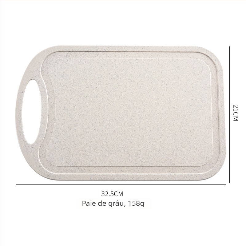 Tocător din paie de grâu – alimentară, cu două fețe, portabil; pentru uz casnic, hrana bebeluților și tăierea fructelor