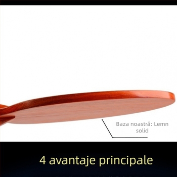 Lama de palet pentru tenis de masă, din lemn rosewood, strat unic, gumă cu lipire de lungă durată, lovire laterală, destinat antrenamentelor și competițiilor