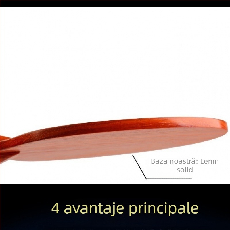 Lama de palet pentru tenis de masă, din lemn rosewood, strat unic, gumă cu lipire de lungă durată, lovire laterală, destinat antrenamentelor și competițiilor