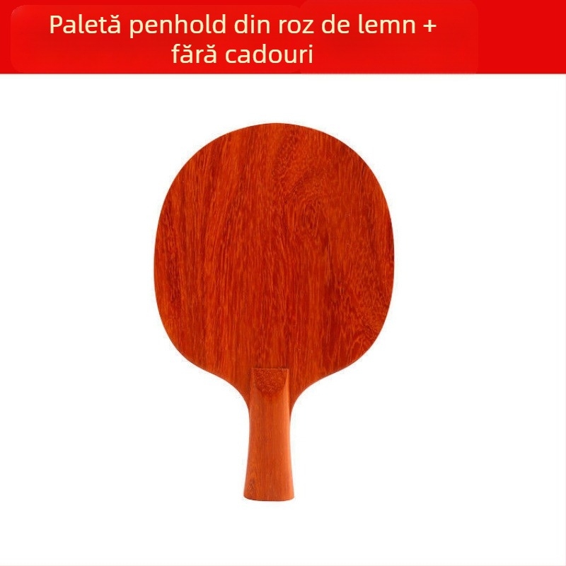 Lama de palet pentru tenis de masă, din lemn rosewood, strat unic, gumă cu lipire de lungă durată, lovire laterală, destinat antrenamentelor și competițiilor