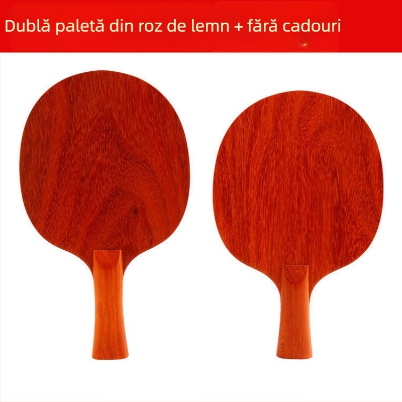 Lama de palet pentru tenis de masă, din lemn rosewood, strat unic, gumă cu lipire de lungă durată, lovire laterală, destinat antrenamentelor și competițiilor