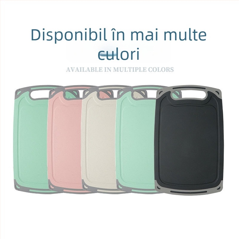 tocător de bucătărie din plastic, dublu fațat, antibacterian, antialunecare, multifuncțional pentru fructe și legume