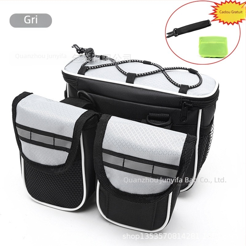 Geantă pentru cadrul frontal al bicicletei – carcasă rigidă, impermeabilă, capacitate 2 L, model 21, poliester, pentru biciclete de munte și de oraș