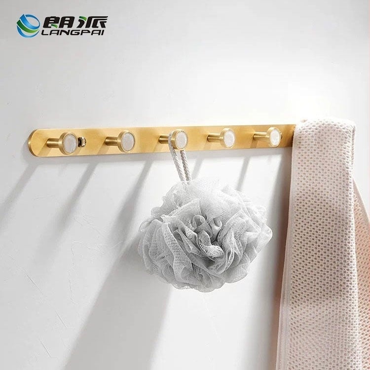 Cuier de baie din aliaj de aluminiu, autoadeziv, montaj pe perete fără găuri, în formă de scoică, stil luxuos ușor, greutate 1 kg