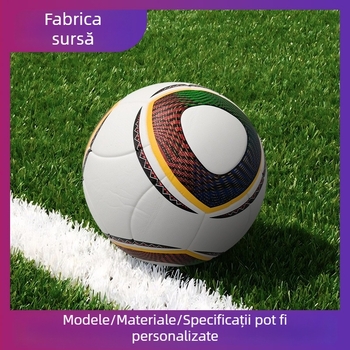 Fotbal Nr.5 – piele PU, cusături adezive, pentru antrenamente și competiții în aer liber, pentru elevi de gimnaziu și liceu, personalizare disponibilă