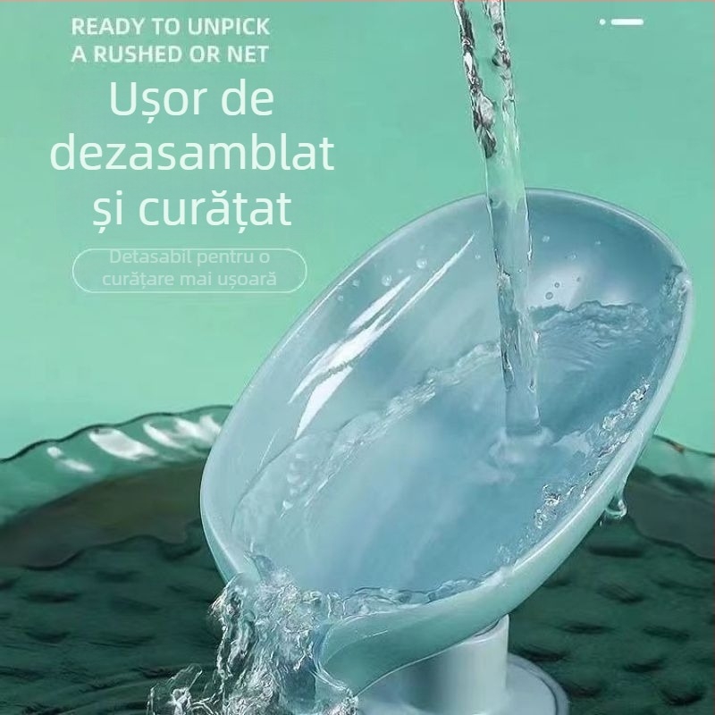 Pengyi Raft plastic pentru săpun montat pe perete cu ventuză, fără găuri, organizator de picurare (Material: plastic; Brand: Pengyi; 1 buc.; Montaj pe perete cu ventuză; Fără găuri)