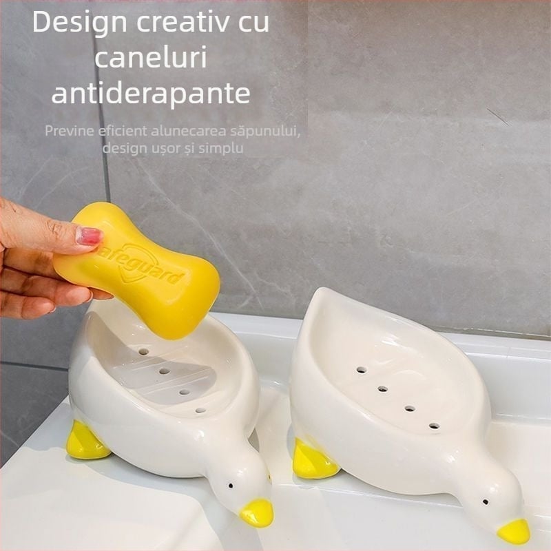 Vas de săpun din plastic, în formă de lebădă, cu drenaj, set de 300 bucăți, model 54645646